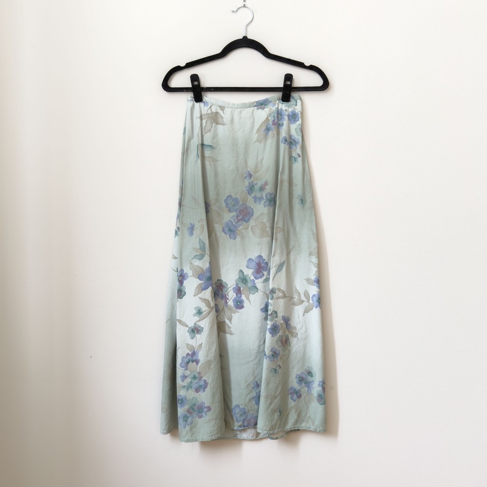 Y2K Fairy Pastel Green Peasant Skirt Kathie Lee Size S/M